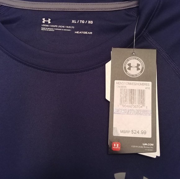 NWT Men's XL Underarmour Heatgear Shirt - Picture 2 of 4